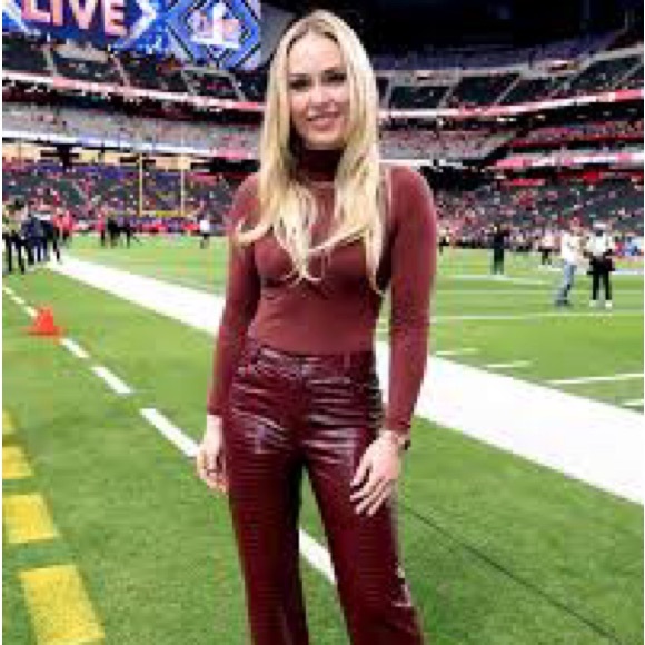 COMMANDO Faux leather shiny leggings S NWT as worn by Lindsey Vonn at Superbowl - Picture 4 of 4